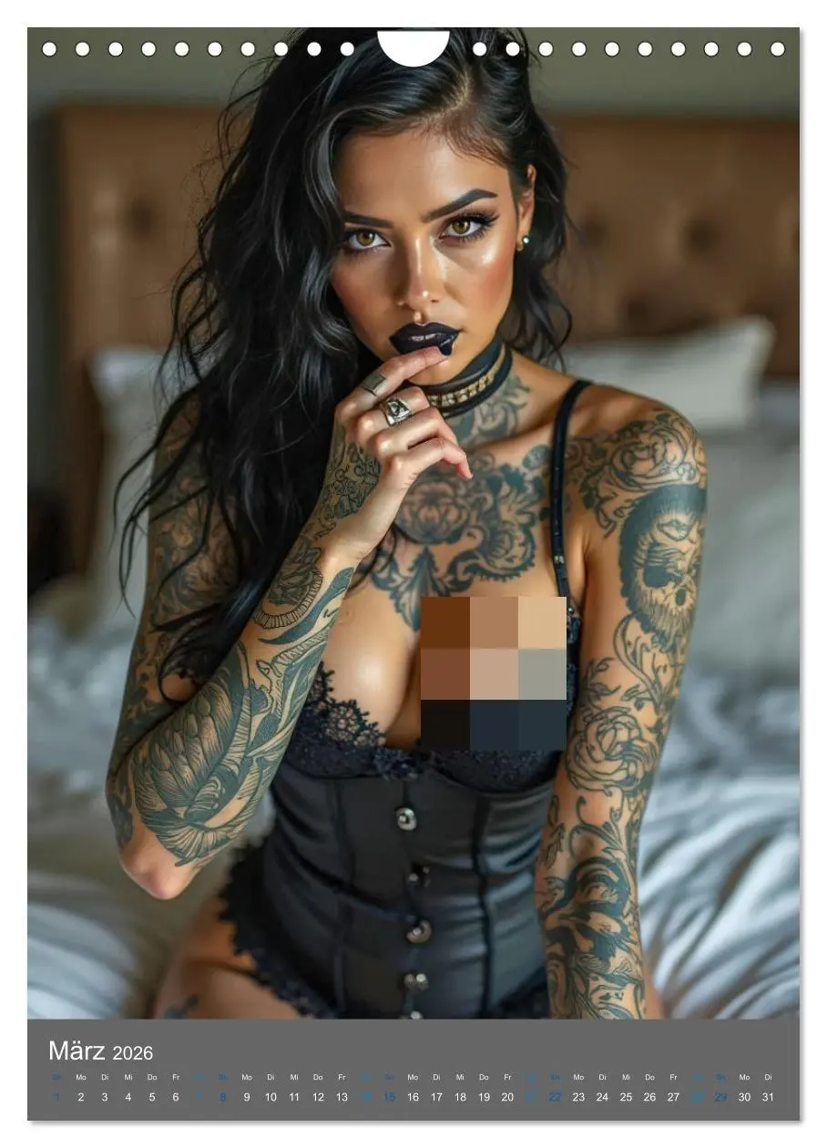 Bild: 9783516592924 | Gothic Dessous Fantasien (Wandkalender 2026 DIN A4 hoch), CALVENDO...