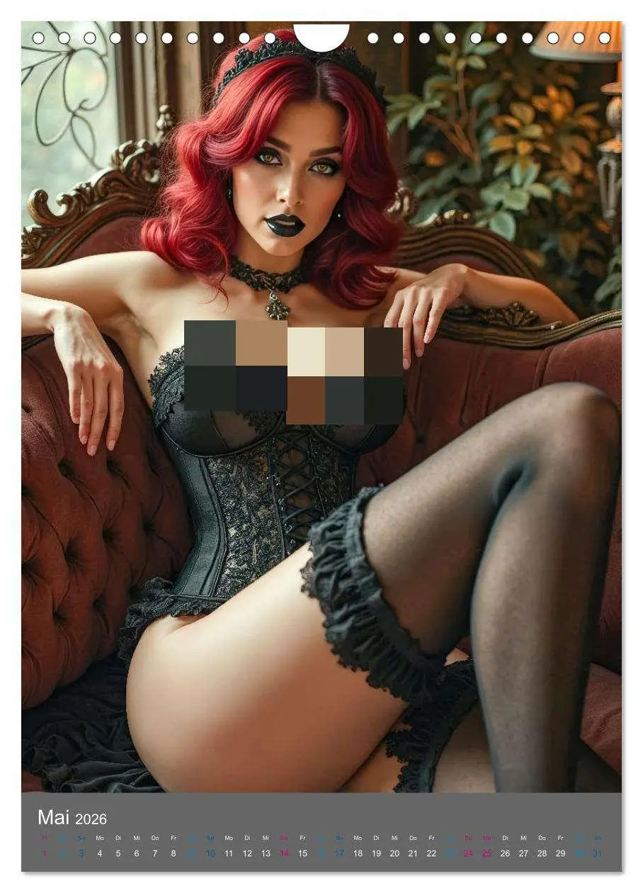 Bild: 9783516592924 | Gothic Dessous Fantasien (Wandkalender 2026 DIN A4 hoch), CALVENDO...