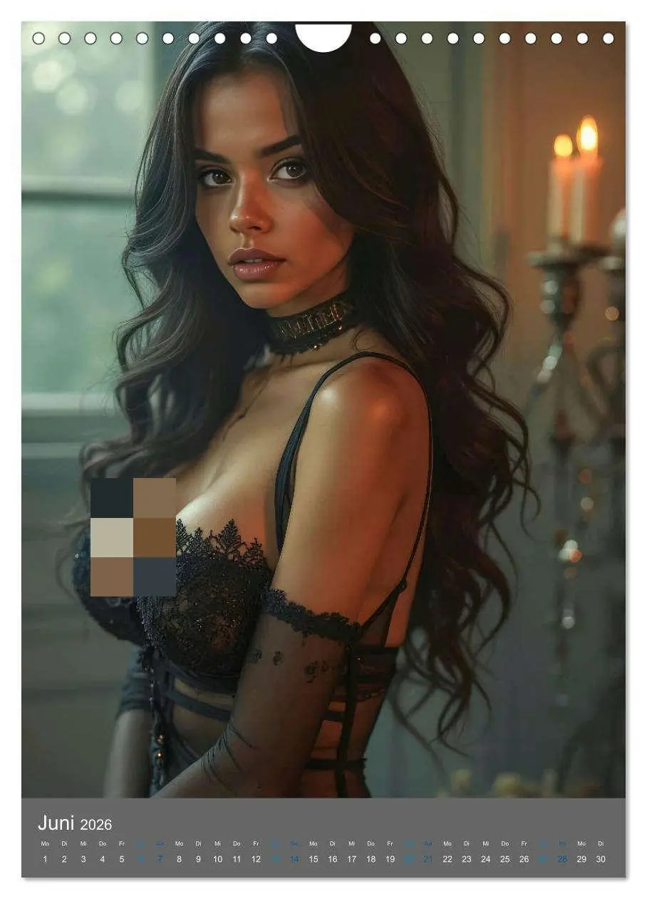 Bild: 9783516592924 | Gothic Dessous Fantasien (Wandkalender 2026 DIN A4 hoch), CALVENDO...
