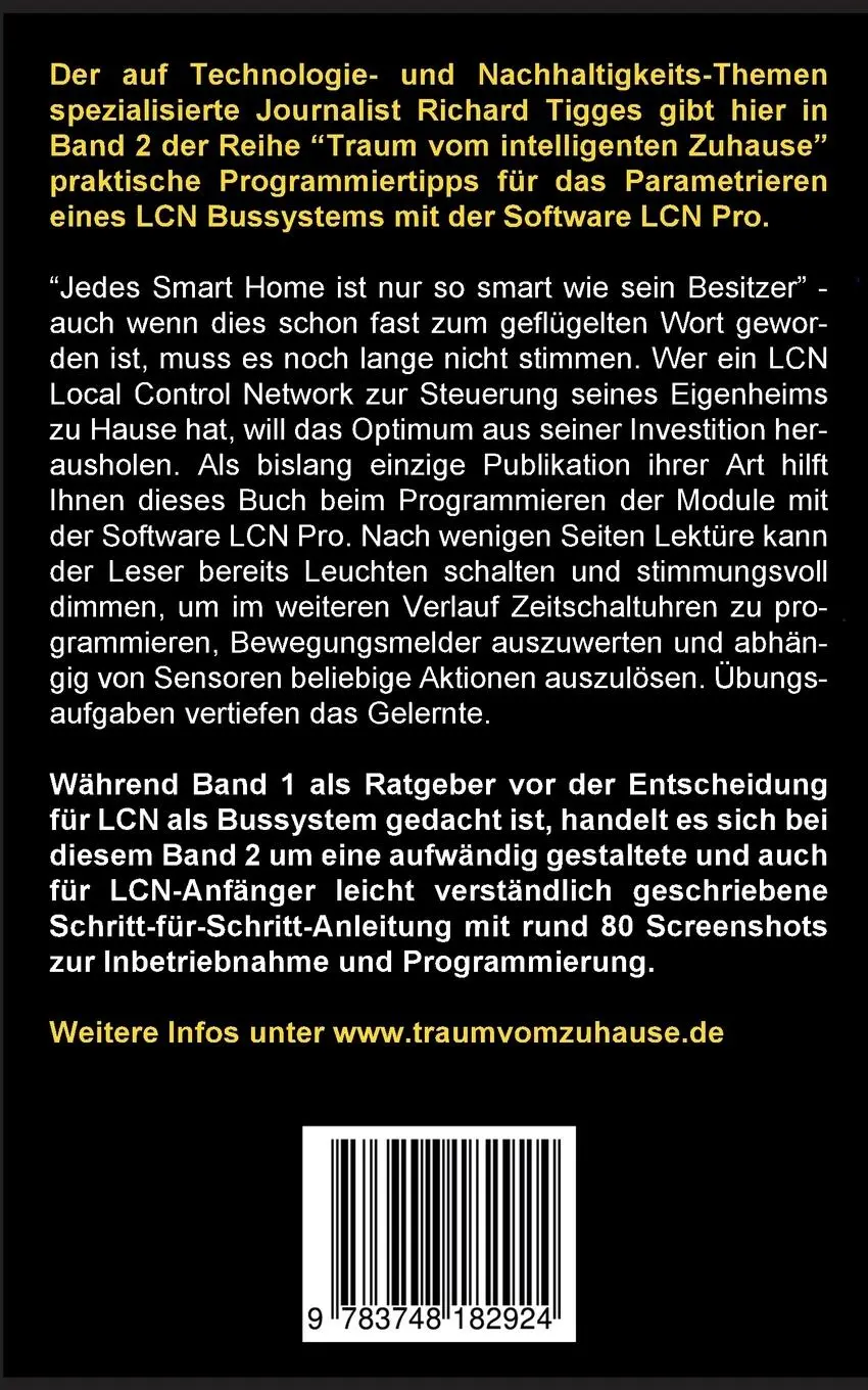 Rückseite: 9783748182924 | Traum vom intelligenten Zuhause - Band 2 | Richard Tigges | Buch