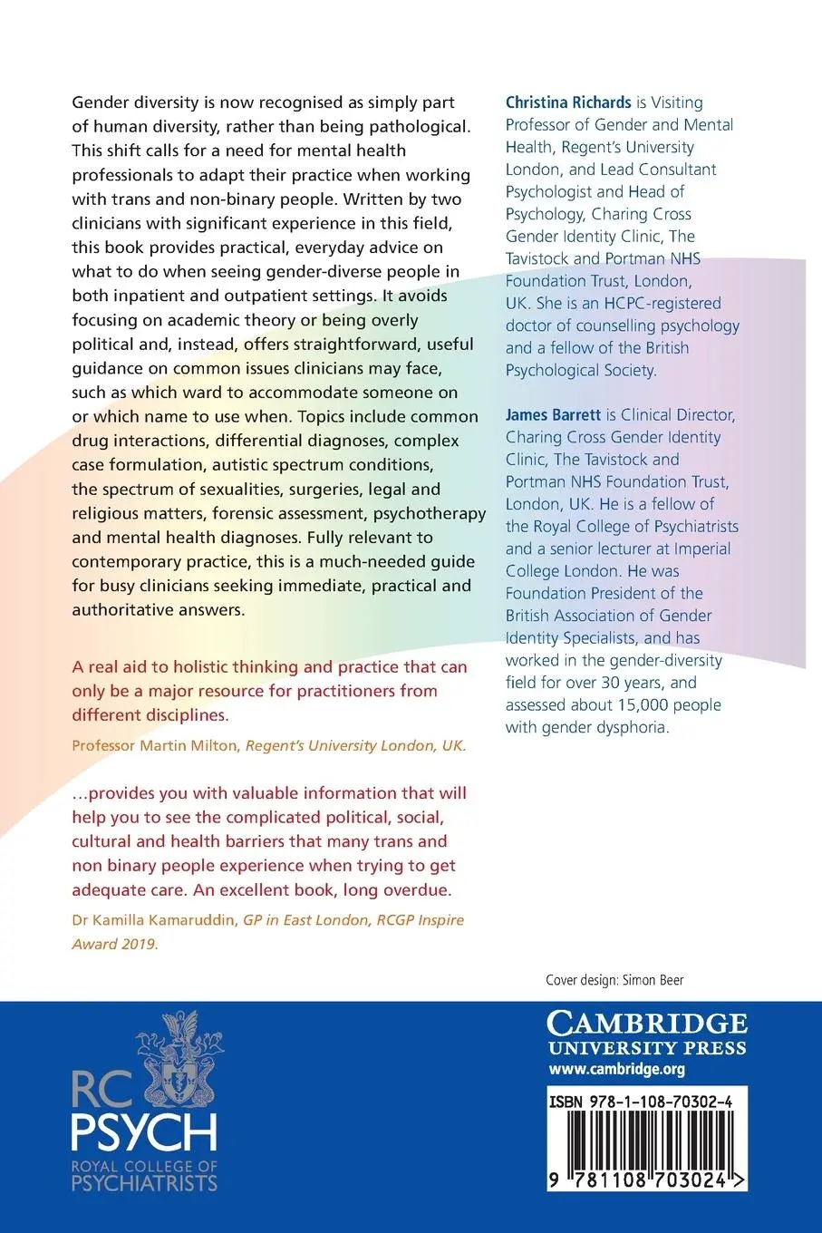 Rückseite: 9781108703024 | Trans and Non-binary Gender Healthcare for Psychiatrists,...