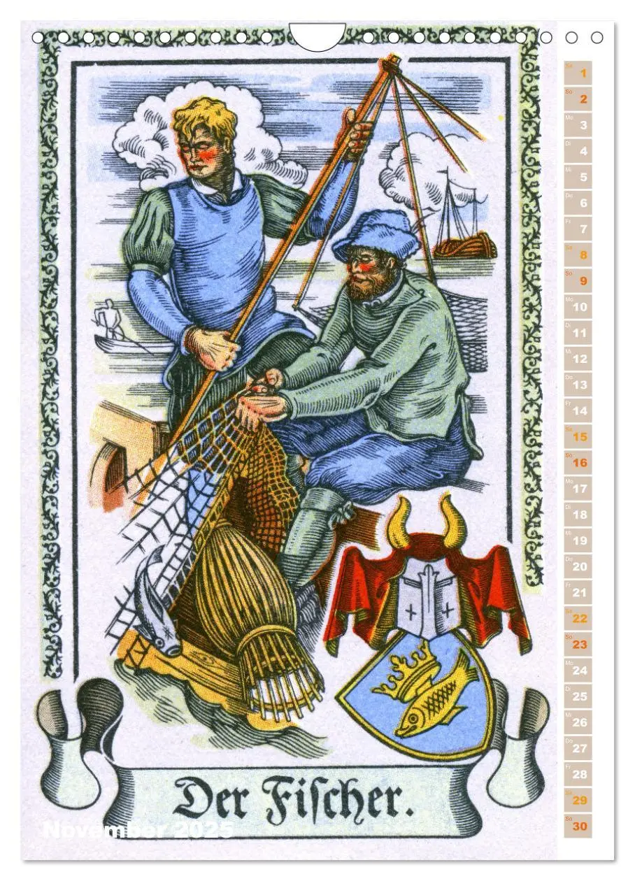 Bild: 9783435993024 | Altes Handwerk neu entdeckt: historische Zeichnungen (Wandkalender...