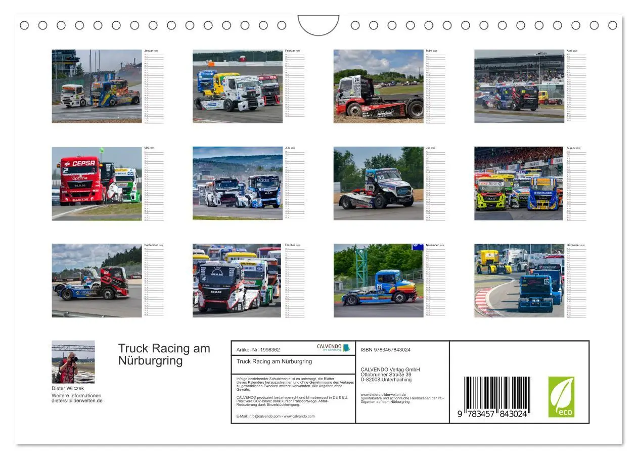 Bild: 9783457843024 | Truck Racing am Nürburgring (Wandkalender 2026 DIN A4 quer),...