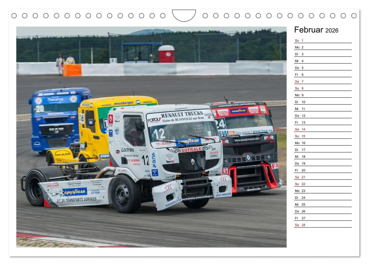 Bild: 9783457843024 | Truck Racing am Nürburgring (Wandkalender 2026 DIN A4 quer),...