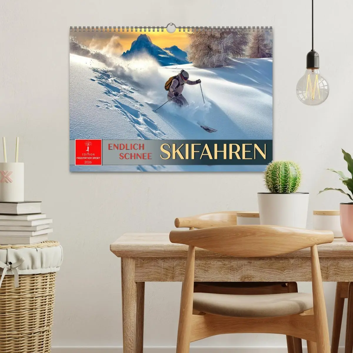 Bild: 9783516623024 | Skifahren - endlich Schnee (Wandkalender 2026 DIN A3 quer),...