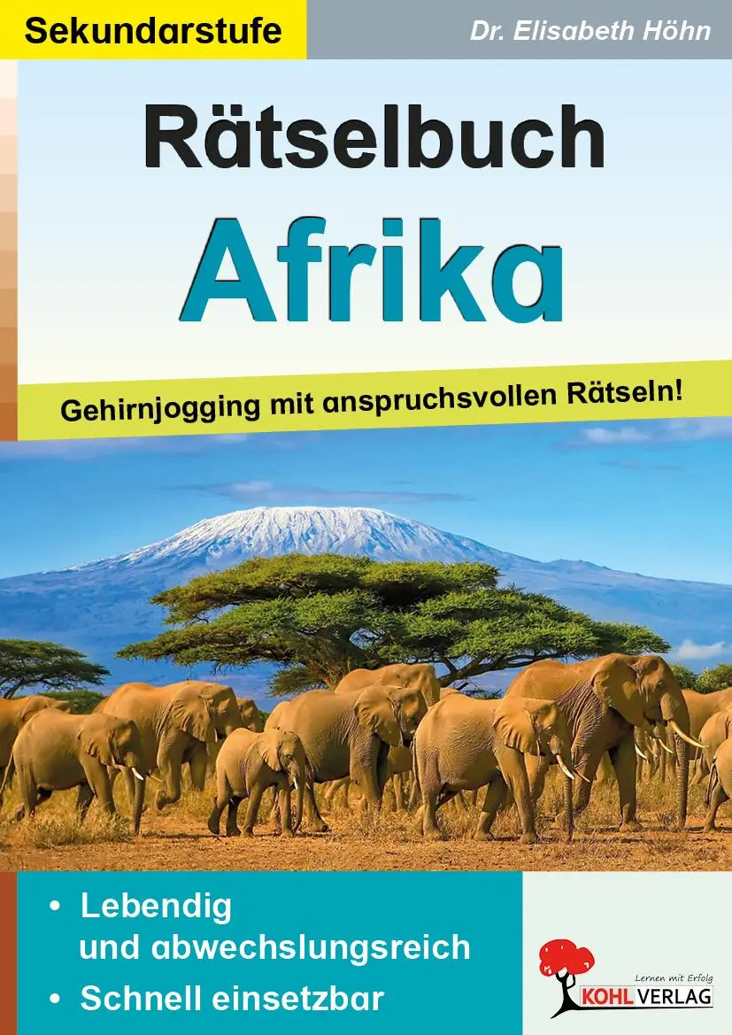Cover: 9783988413024 | Rätselbuch Afrika | Gehirnjogging mit anspruchsvollen Rätseln! | Höhn