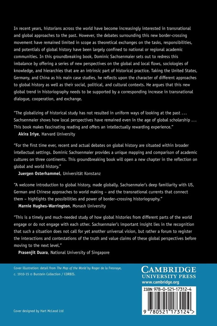 Rückseite: 9780521173124 | Global Perspectives on Global History | Dominic Sachsenmaier | Buch