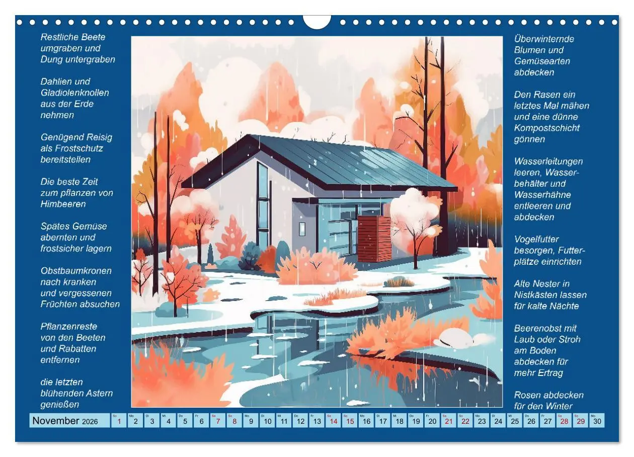 Bild: 9783457523124 | Was mache ich wann im Garten (Wandkalender 2026 DIN A3 quer),...