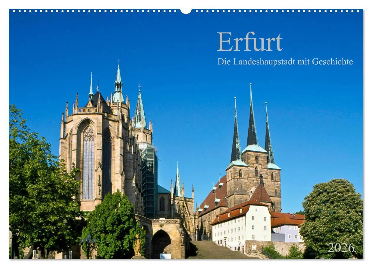 Cover: 9783457763124 | Erfurt - Die Landeshauptstadt mit Geschichte (Wandkalender 2026 DIN...