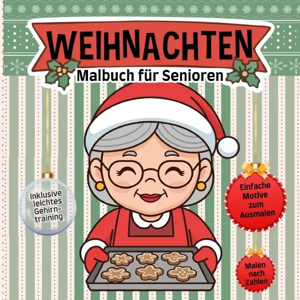 Cover: 9783565123124 | Malbuch für Senioren Weihnachten mit Malen nach Zahlen und...
