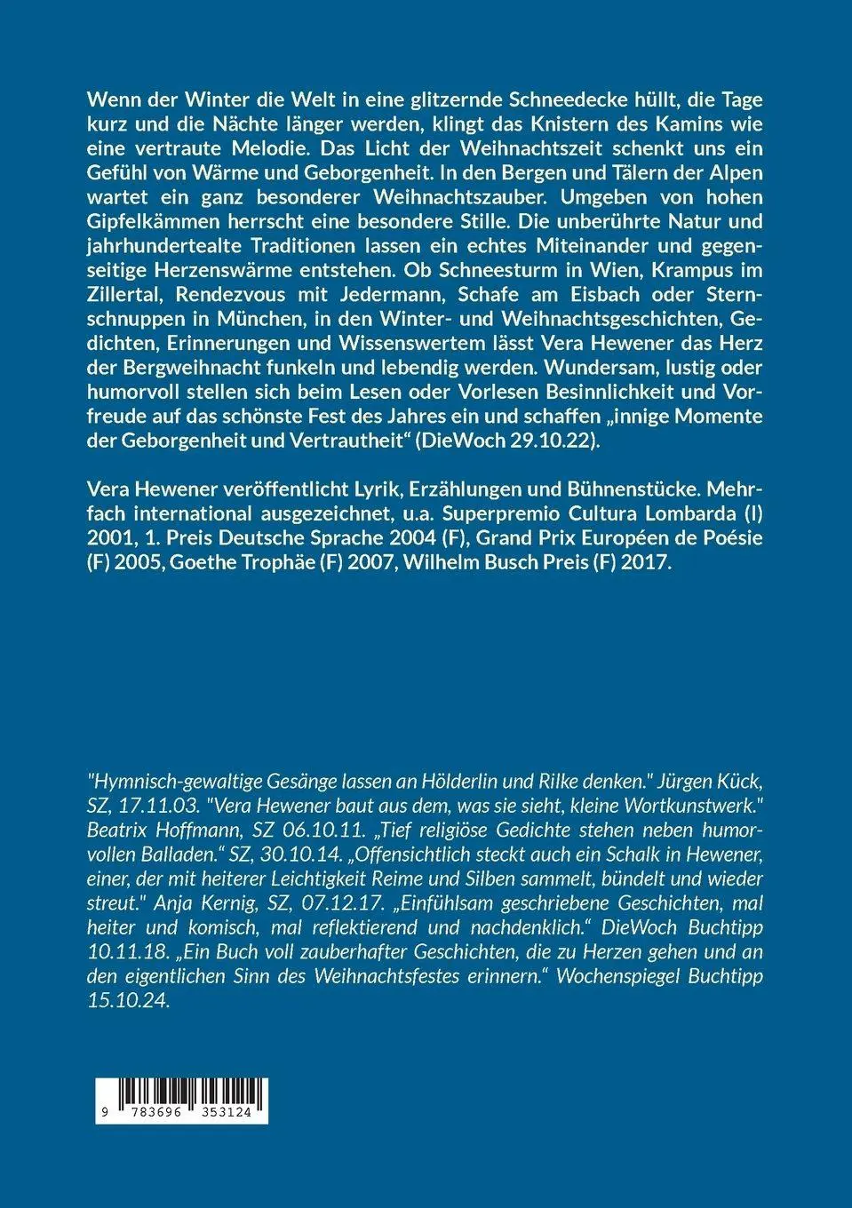 Rückseite: 9783696353124 | Weihnachten in Berg und Tal | Geschichten, Gedichte, Erinnerungen