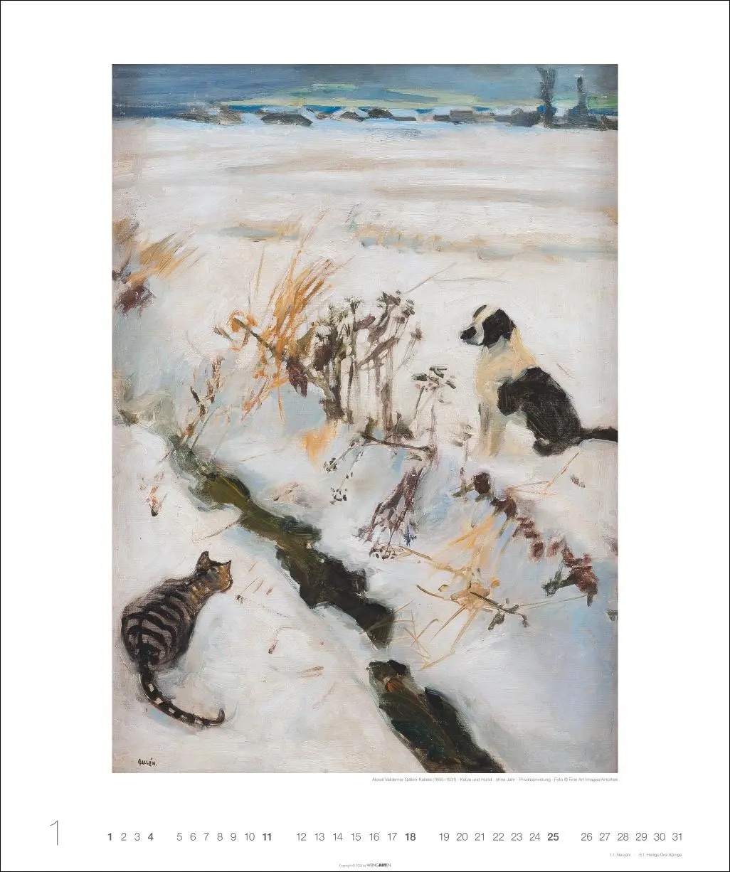 Bild: 9783839903124 | Katzen in der Kunst Edition Kalender 2026 | Bonnard | Kalender | 14 S.