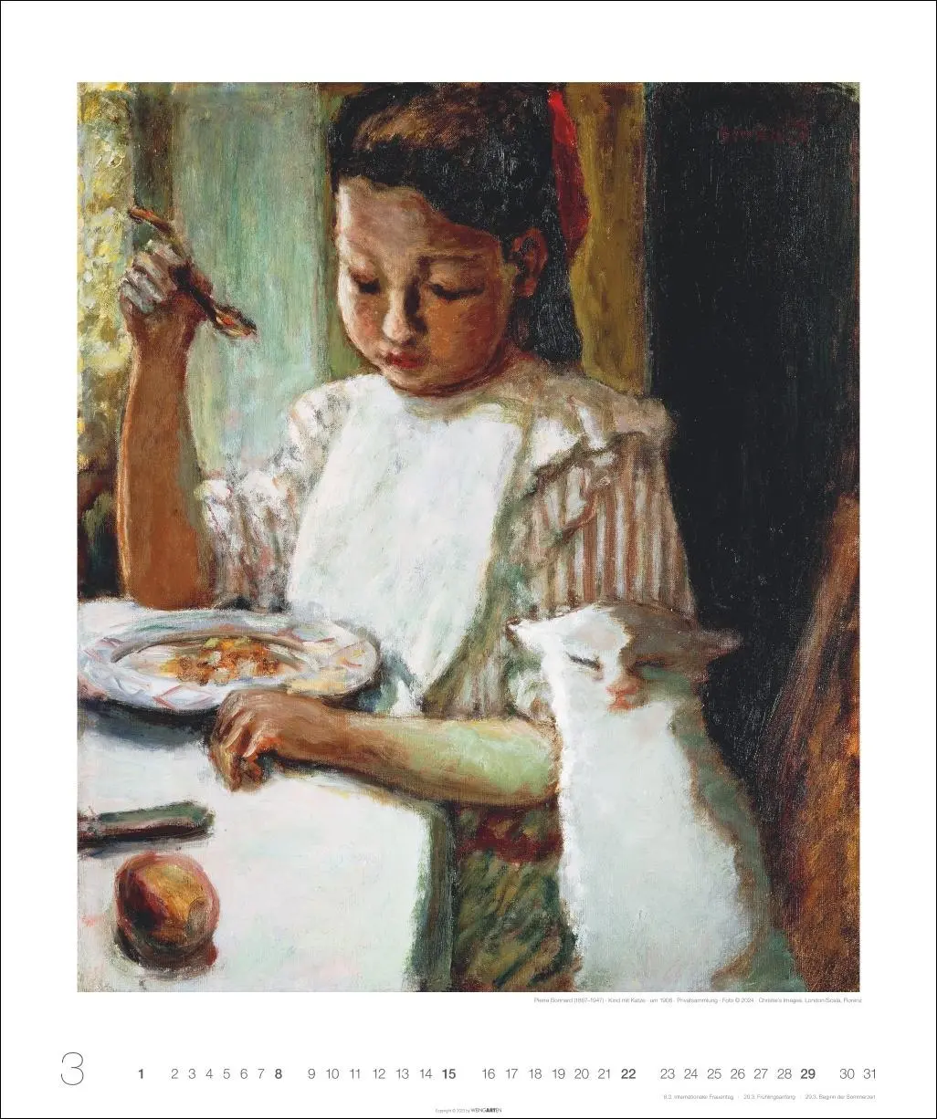 Bild: 9783839903124 | Katzen in der Kunst Edition Kalender 2026 | Bonnard | Kalender | 14 S.