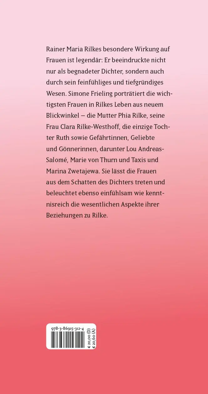 Rückseite: 9783869153124 | Da rauscht das Herz. Rilke und die Frauen | Simone Frieling | Buch