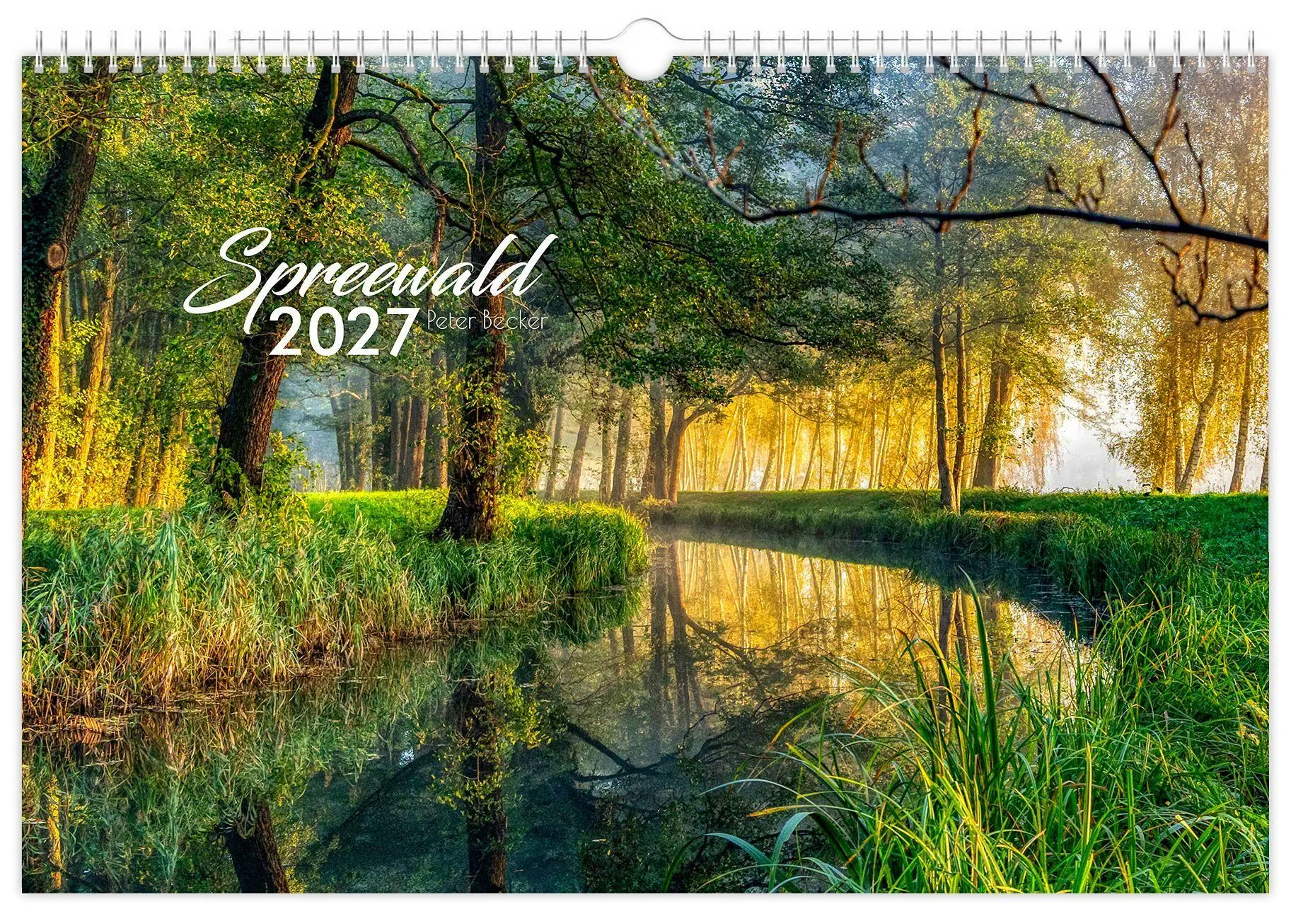 Cover: 9783912303124 | Kalender Spreewald 2027 | Peter Becker 45 x 30 cm weißes Kalendarium