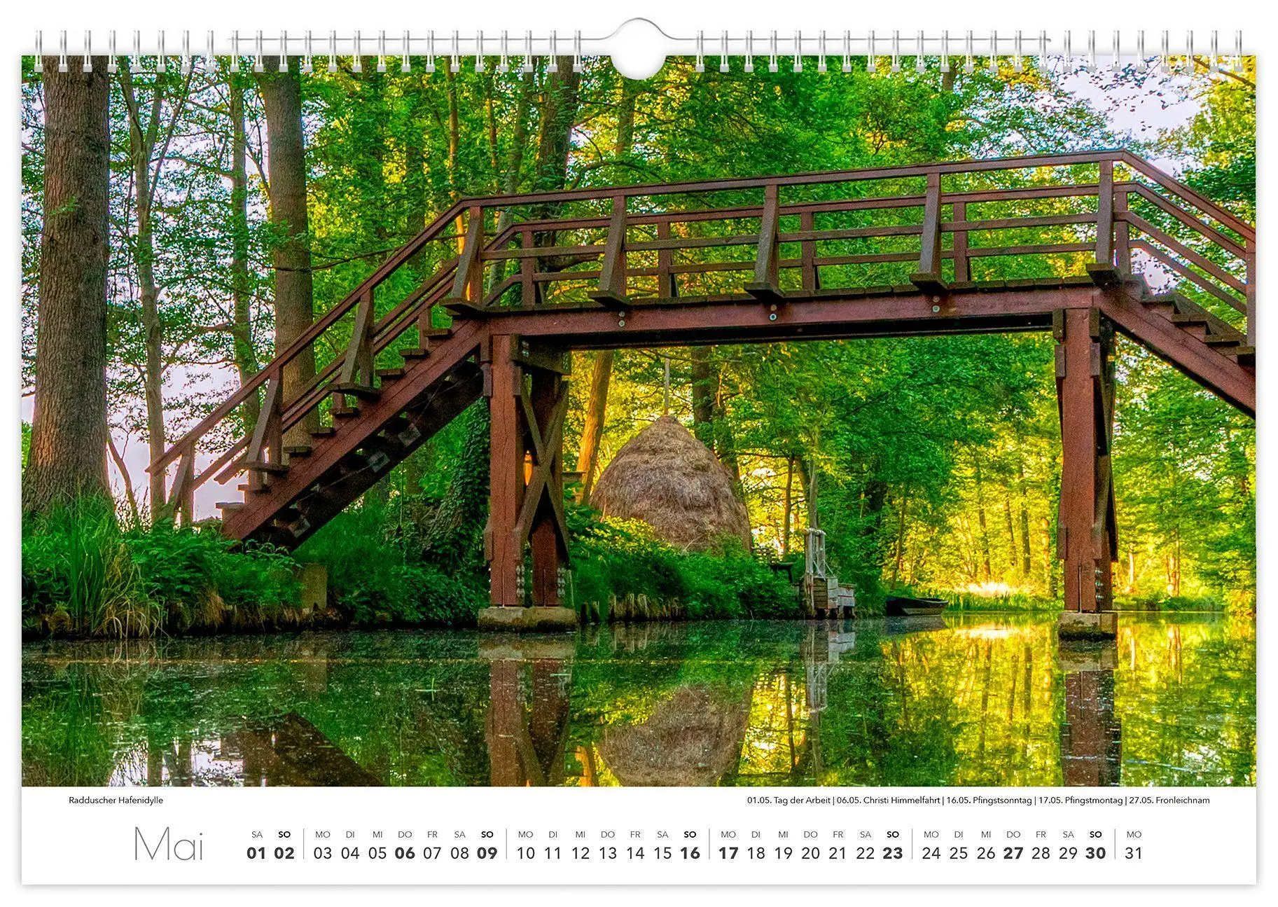 Bild: 9783912303124 | Kalender Spreewald 2027 | Peter Becker 45 x 30 cm weißes Kalendarium