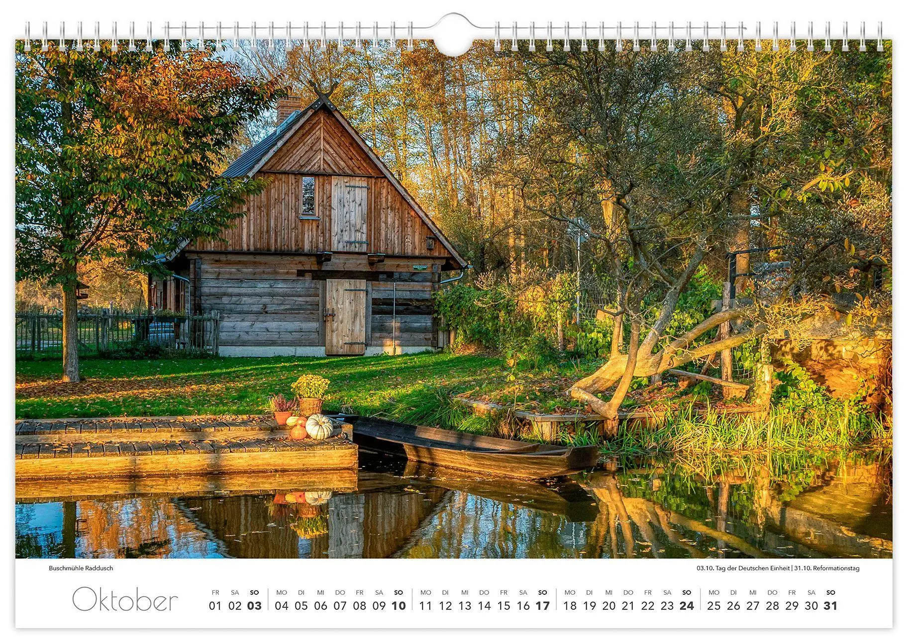 Bild: 9783912303124 | Kalender Spreewald 2027 | Peter Becker 45 x 30 cm weißes Kalendarium