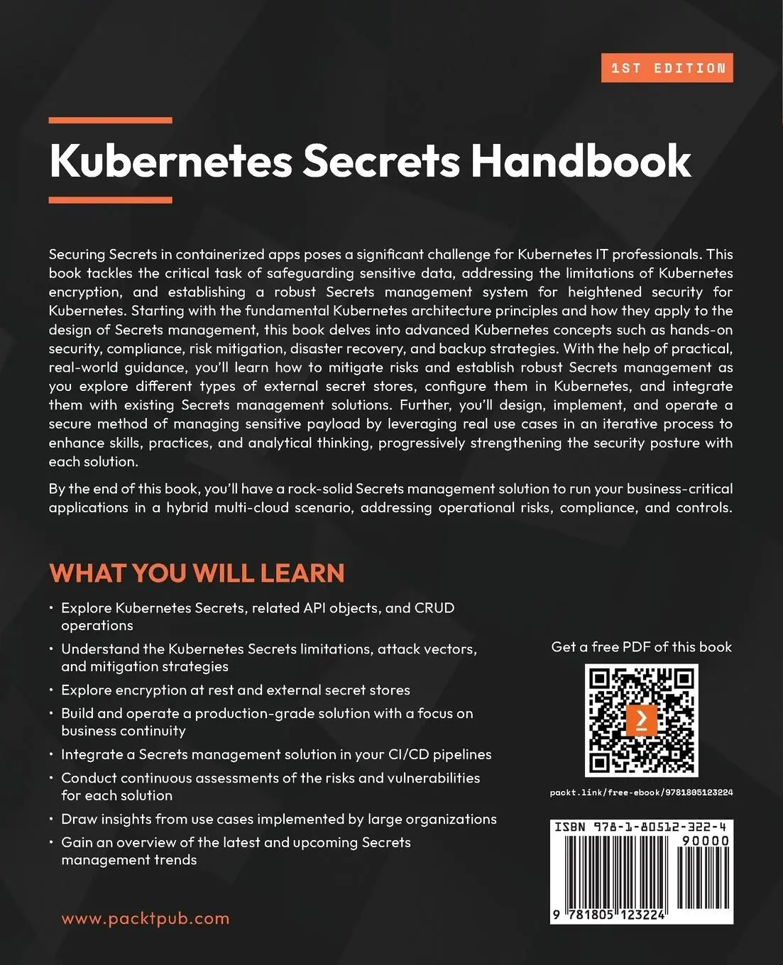 Rückseite: 9781805123224 | Kubernetes Secrets Handbook | Emmanouil Gkatziouras (u. a.) | Buch