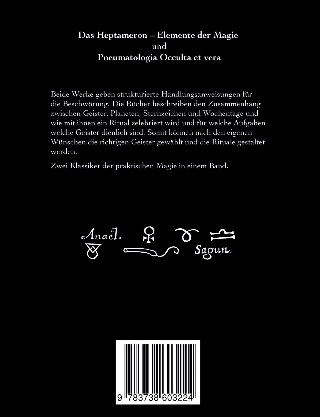Rückseite: 9783738603224 | Das Heptameron und Pneumatologia Occulta et vera | Eibenstein | Buch