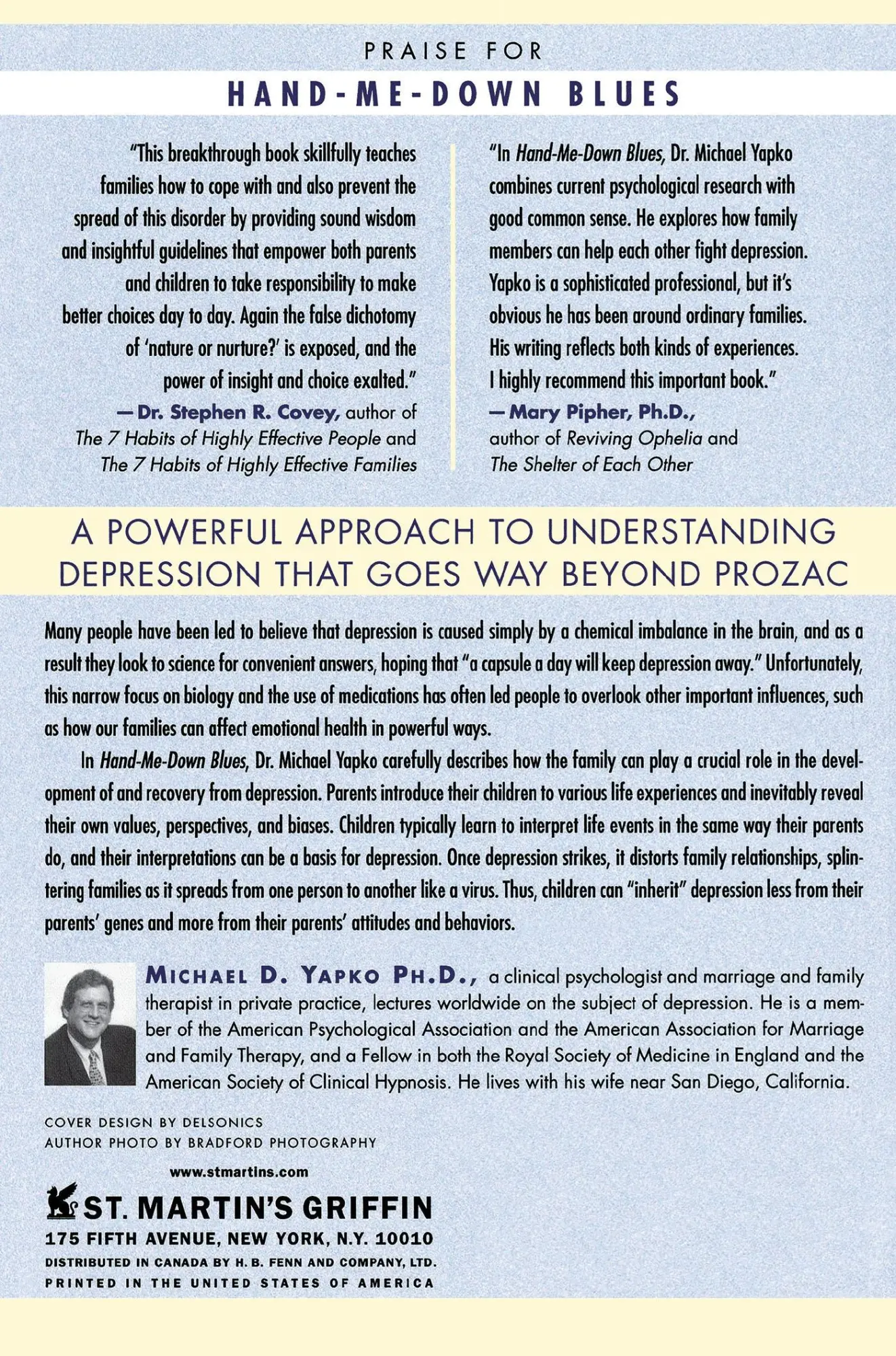 Rückseite: 9780312263324 | Hand-Me-Down Blues | How to Stop Depression from Spreading in Families