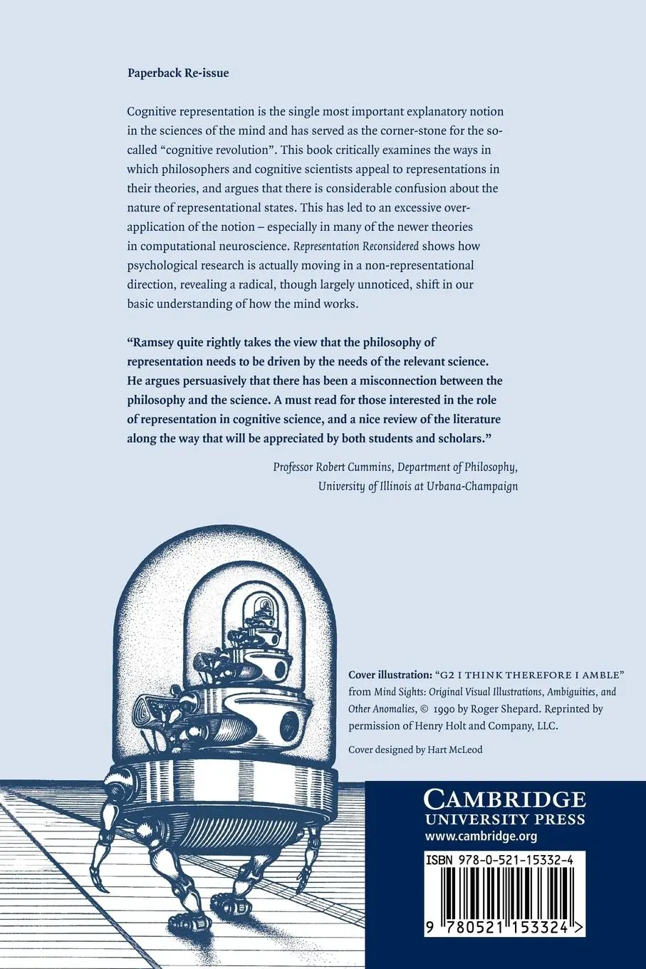 Rückseite: 9780521153324 | Representation Reconsidered | William M. Ramsey | Taschenbuch | 2010