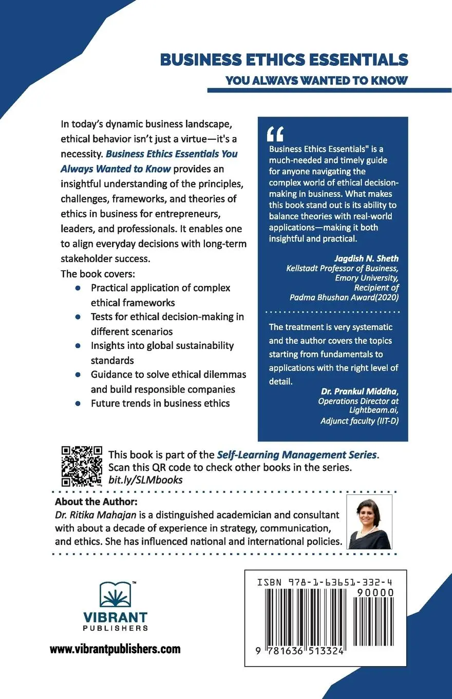Rückseite: 9781636513324 | Business Ethics Essentials You Always Wanted To Know | Mahajan (u. a.)