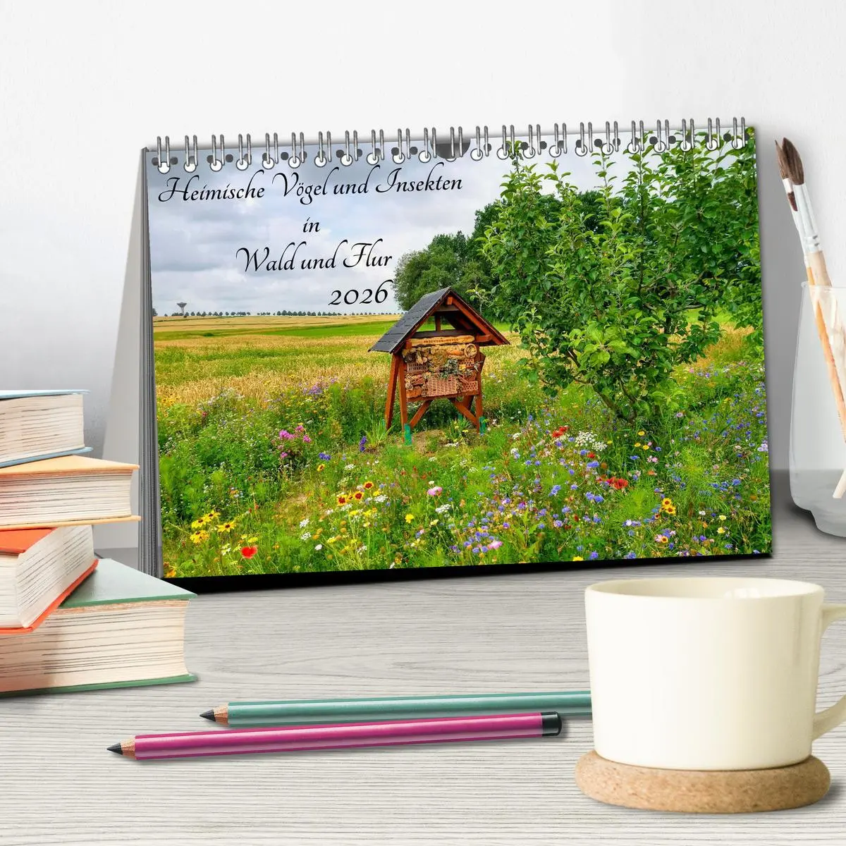 Bild: 9783457433324 | Heimische Vögel und Insekten in Wald und Flur (Tischkalender 2026...