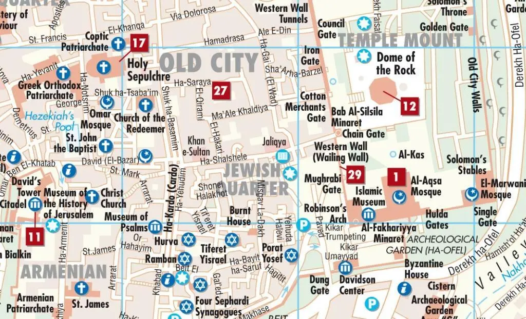 Bild: 9783866093324 | Jerusalem 1 : 8 000 | (Land-)Karte | Borch Maps | 2 S. | Deutsch