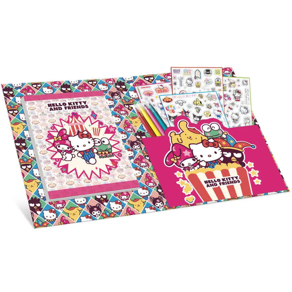 Bild: 9788833513324 | Hello Kitty And Friends Super Sticker &amp; Ausmal-Buch In Display 12