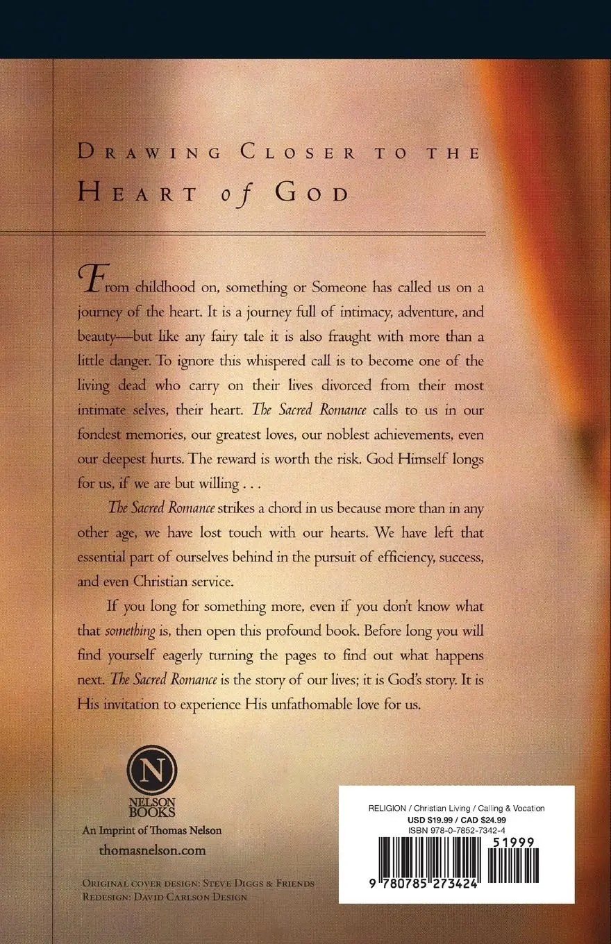 Rückseite: 9780785273424 | The Sacred Romance | Drawing Closer to the Heart of God | Taschenbuch