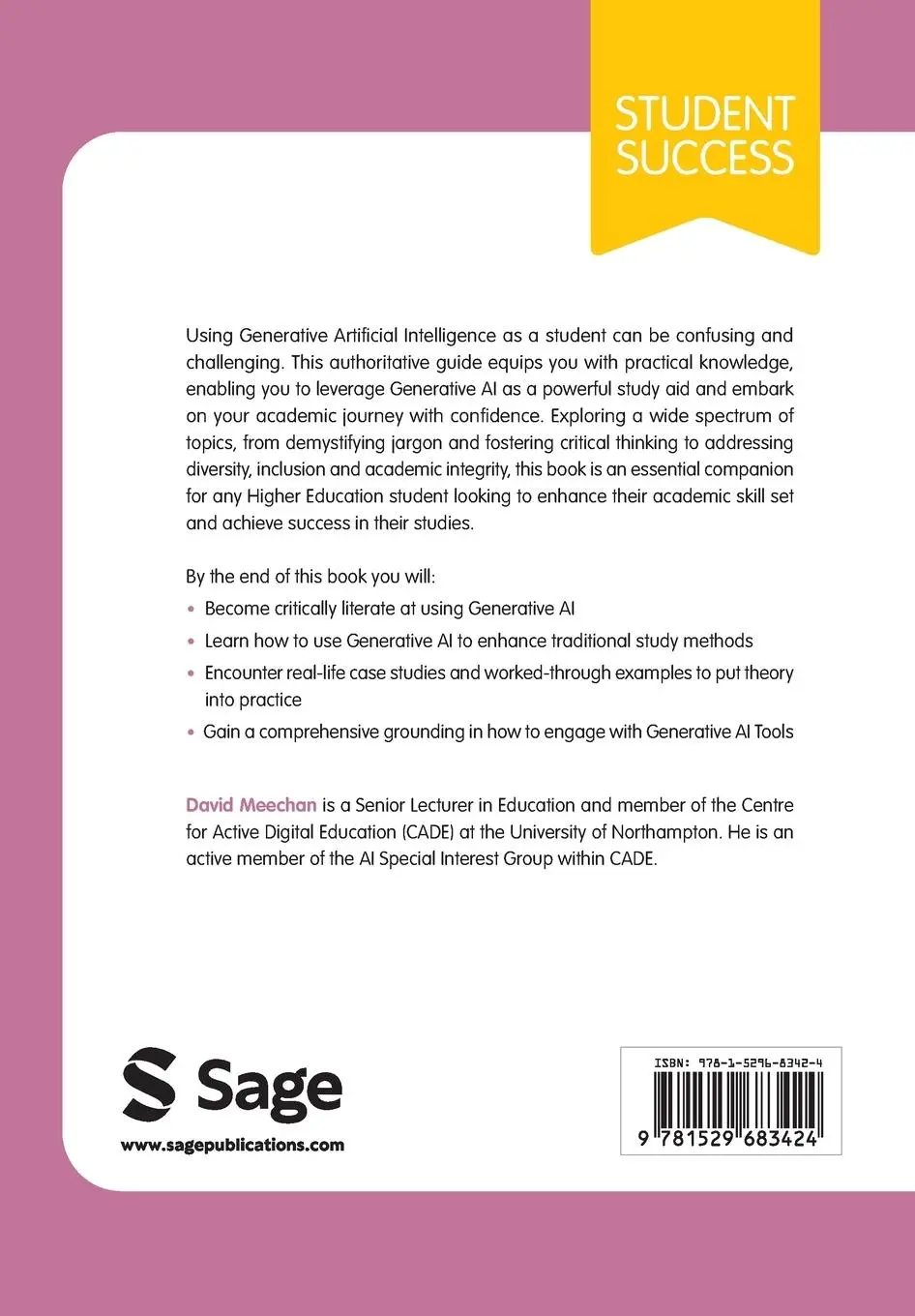 Rückseite: 9781529683424 | Generative AI for Students | David Meechan | Taschenbuch | Englisch