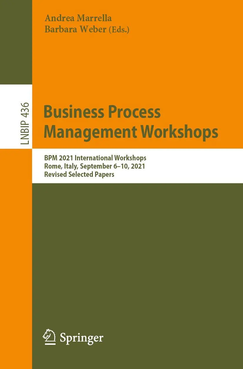 Cover: 9783030943424 | Business Process Management Workshops | Barbara Weber (u. a.) | Buch