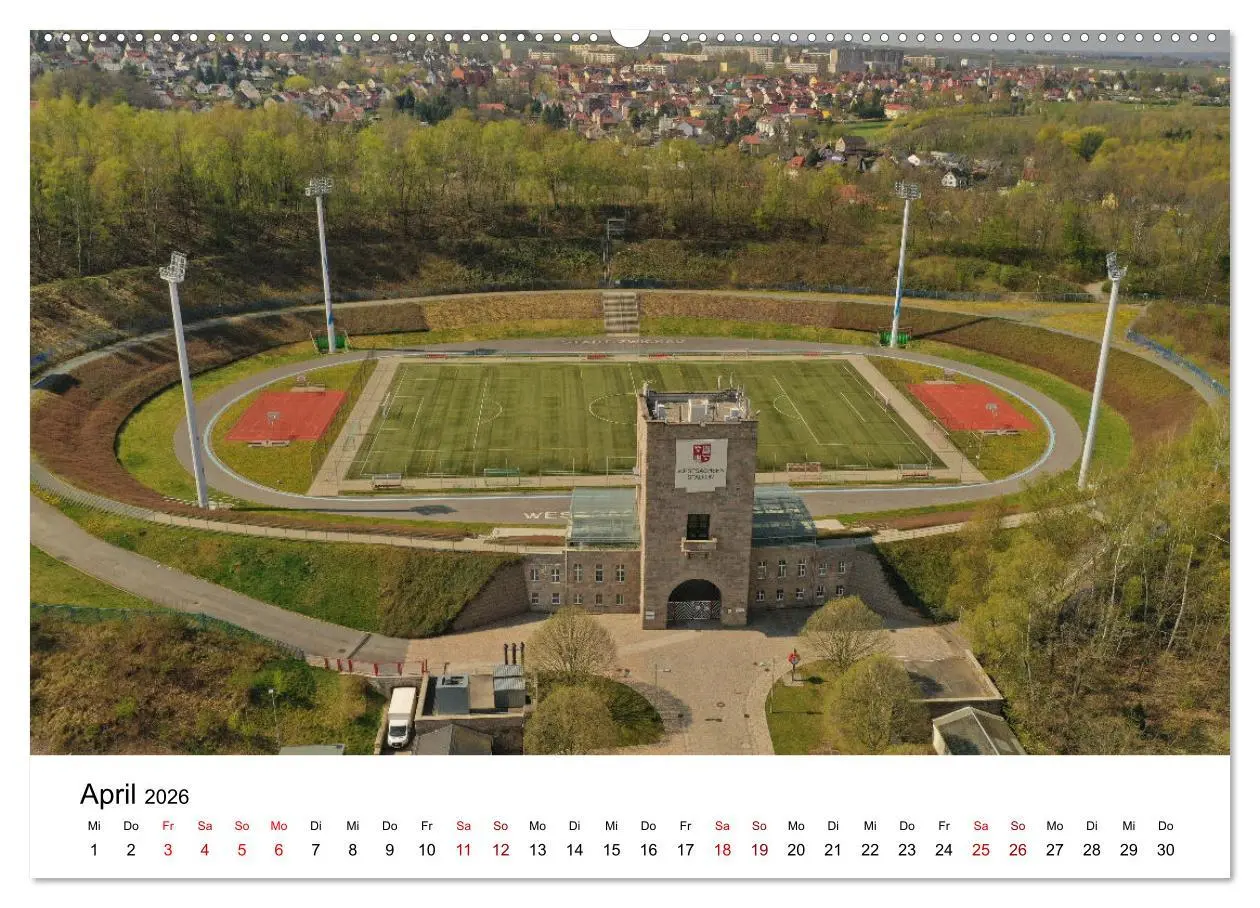 Bild: 9783457423424 | Zwickau - Luftaufnahmen (hochwertiger Premium Wandkalender 2026 DIN...
