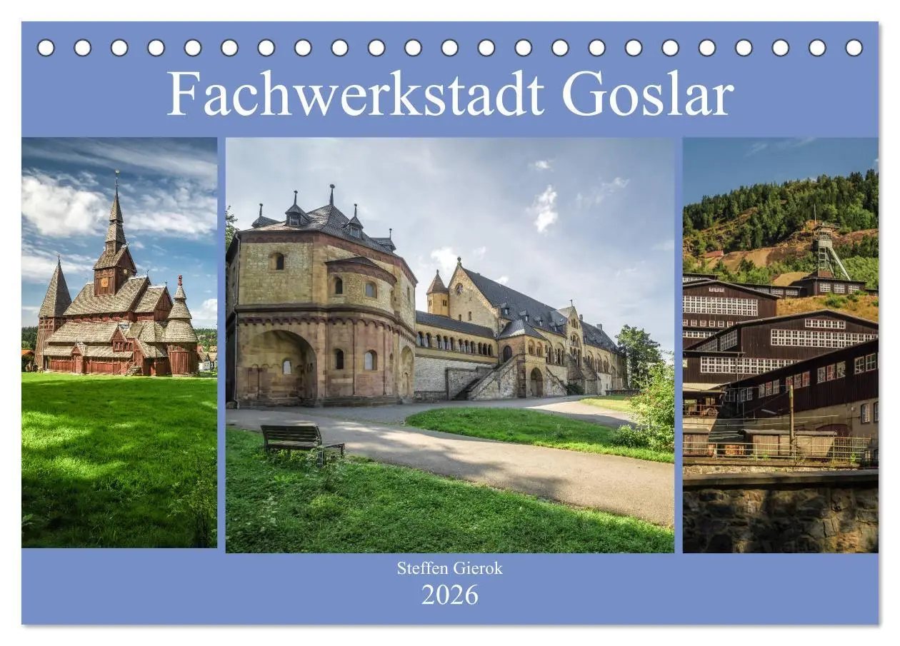 Cover: 9783457803424 | Fachwerkstadt Goslar (Tischkalender 2026 DIN A5 quer), CALVENDO...