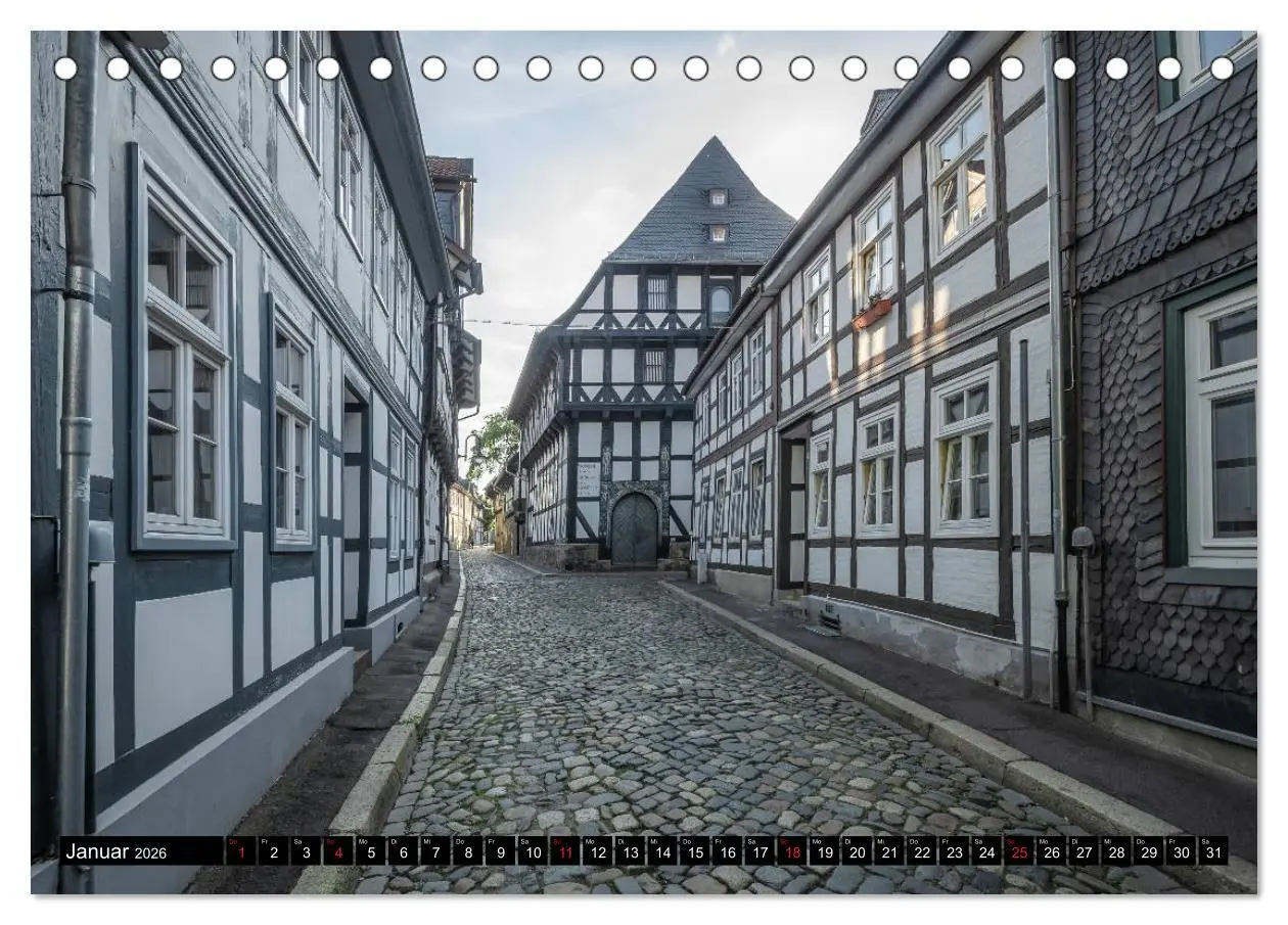 Bild: 9783457803424 | Fachwerkstadt Goslar (Tischkalender 2026 DIN A5 quer), CALVENDO...