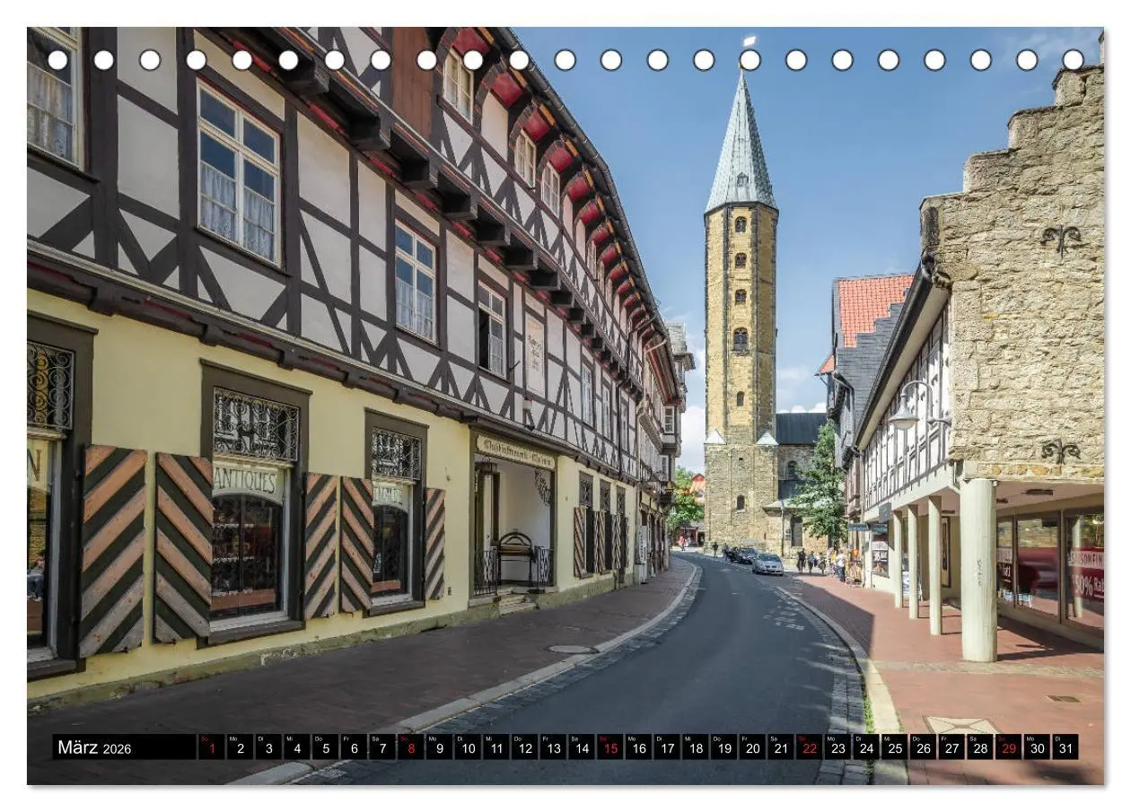 Bild: 9783457803424 | Fachwerkstadt Goslar (Tischkalender 2026 DIN A5 quer), CALVENDO...