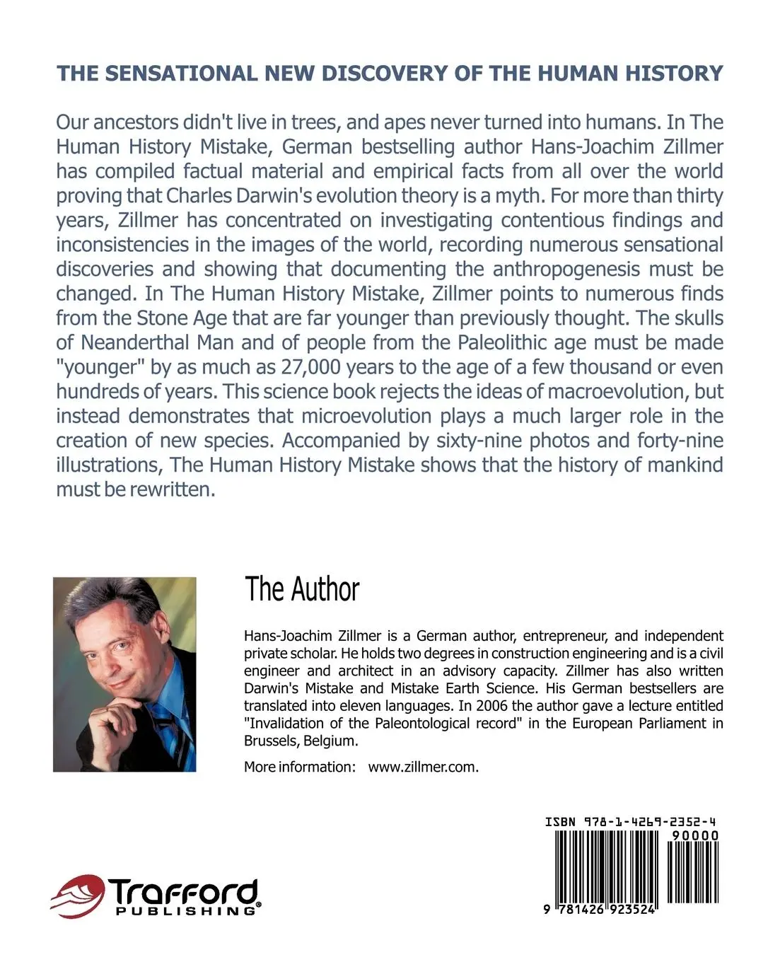 Rückseite: 9781426923524 | The Human History Mistake | Zillmer Hans-Joachim Zillmer | Taschenbuch