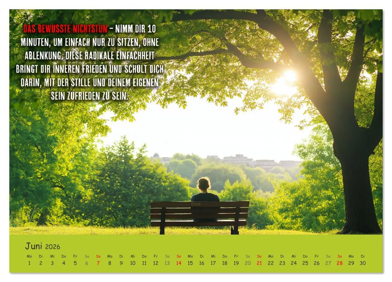 Bild: 9783457343524 | Dein Achtsamkeitskalender (hochwertiger Premium Wandkalender 2026...