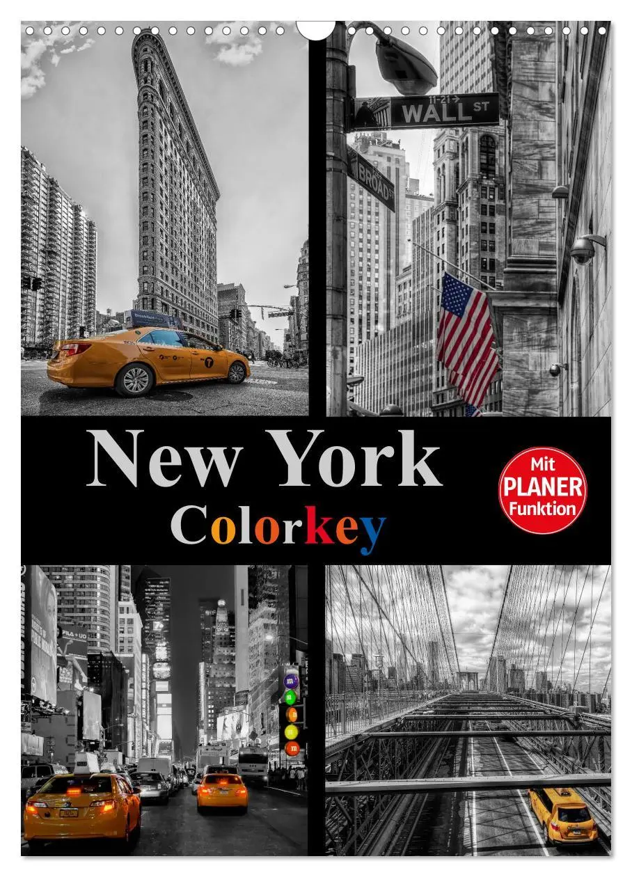 Cover: 9783516433524 | New York Colorkey (Wandkalender 2026 DIN A3 hoch), CALVENDO...