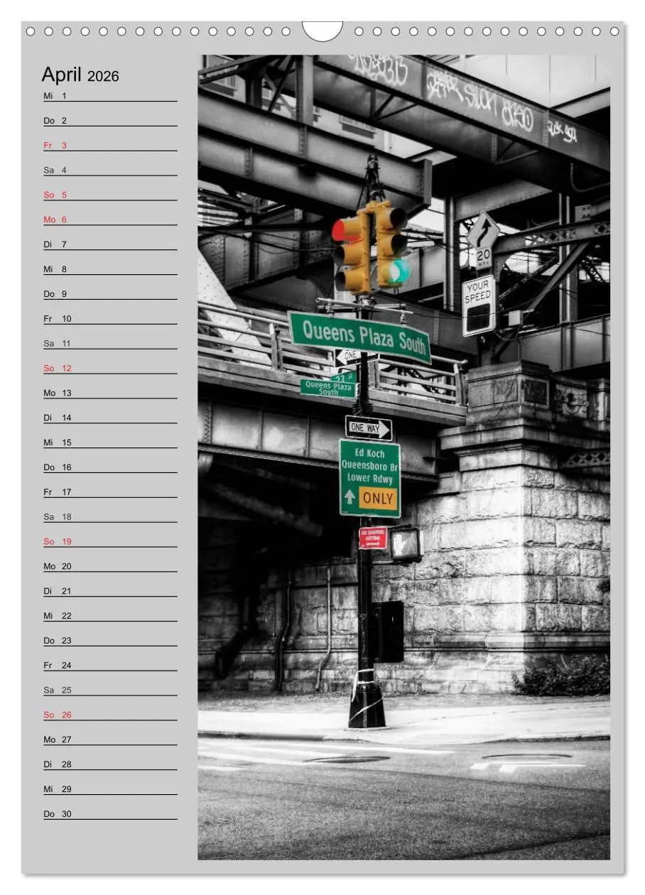 Bild: 9783516433524 | New York Colorkey (Wandkalender 2026 DIN A3 hoch), CALVENDO...