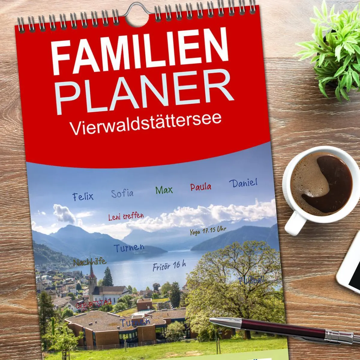 Bild: 9783516503524 | Familienplaner 2026 - Vierwaldstättersee mit 5 Spalten...