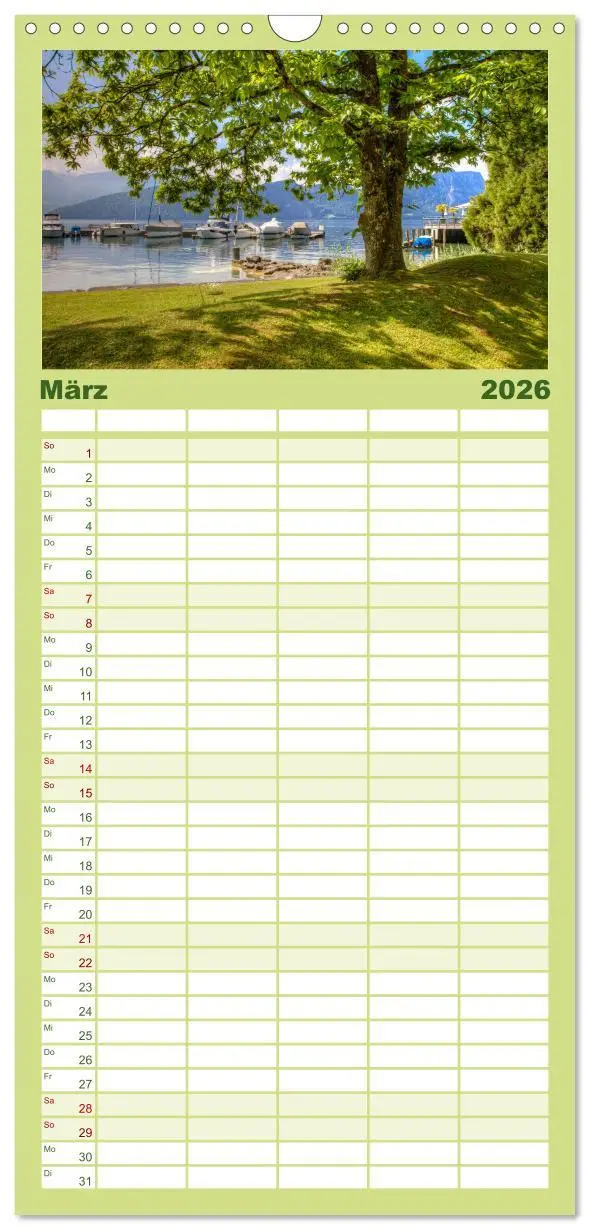 Bild: 9783516503524 | Familienplaner 2026 - Vierwaldstättersee mit 5 Spalten...