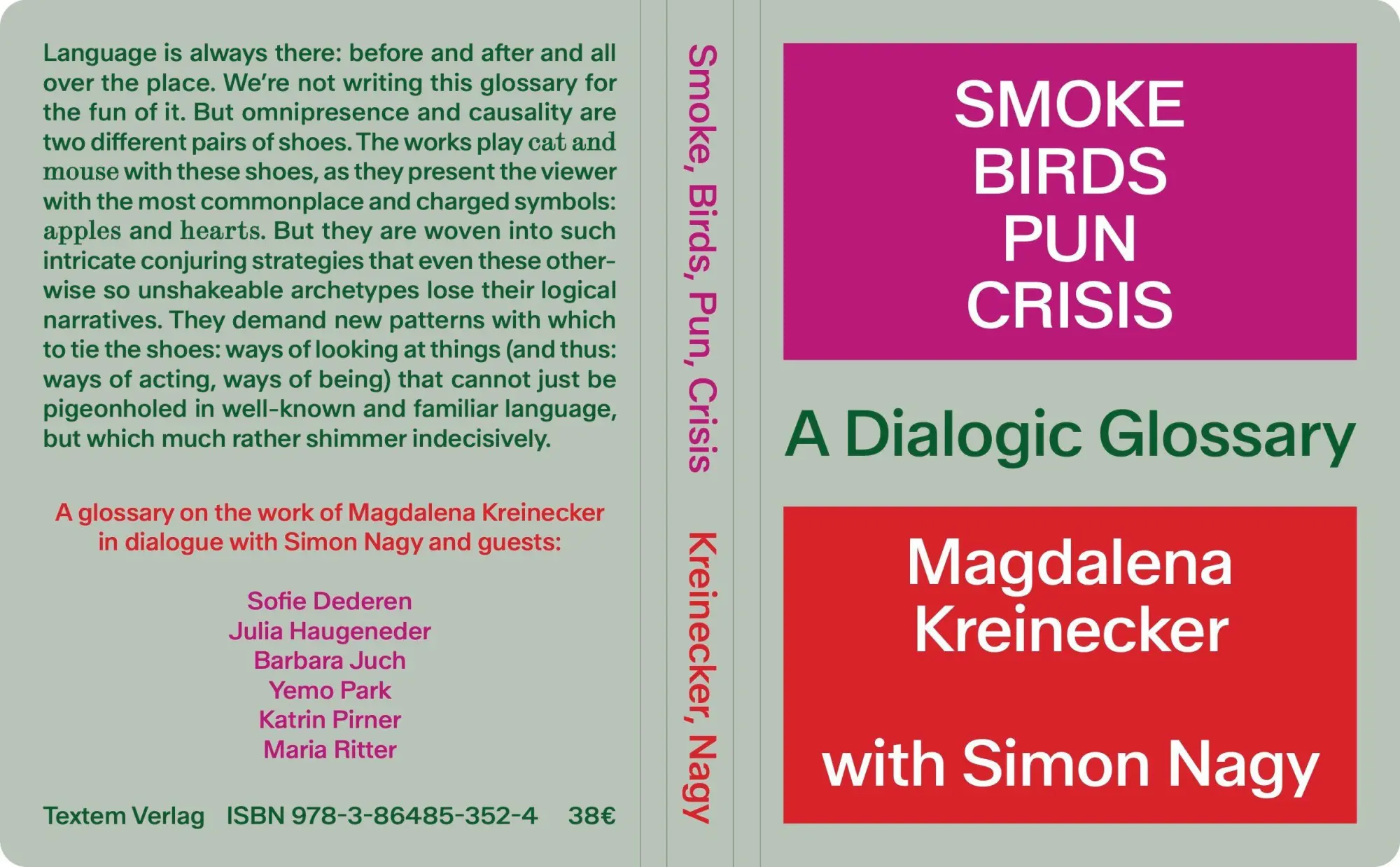 Cover: 9783864853524 | Smoke, Birds, Pun, Crisis¿ | A Dialogic Glossary | Kreinecker (u. a.)