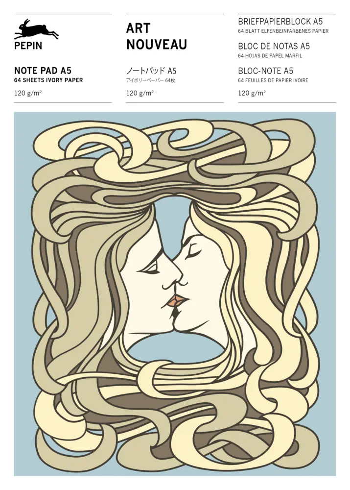 Bild: 9789460093524 | Art Nouveau | Writing Paper &amp; Note Pad A5 | Pepin van Roojen | 64 S.