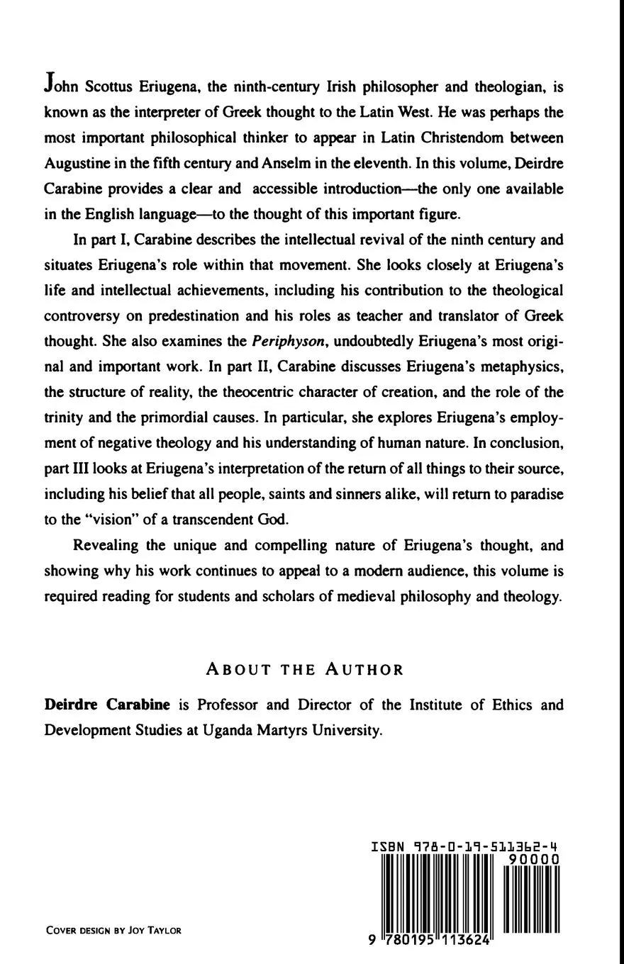 Rückseite: 9780195113624 | Great Medieval Thinkers | Dierdre Carabine (u. a.) | Taschenbuch