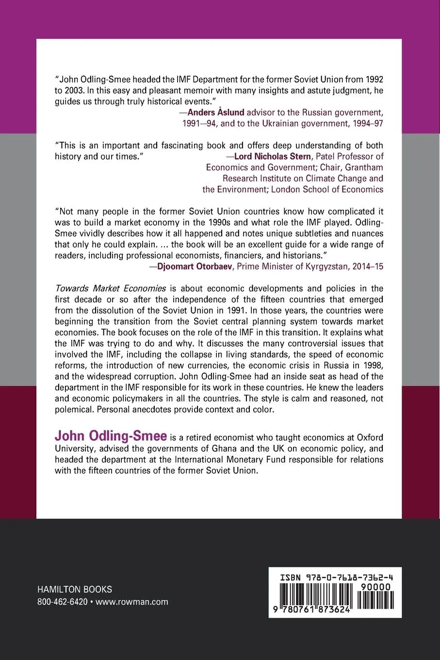 Rückseite: 9780761873624 | Towards Market Economies | John Odling-Smee | Taschenbuch | Englisch