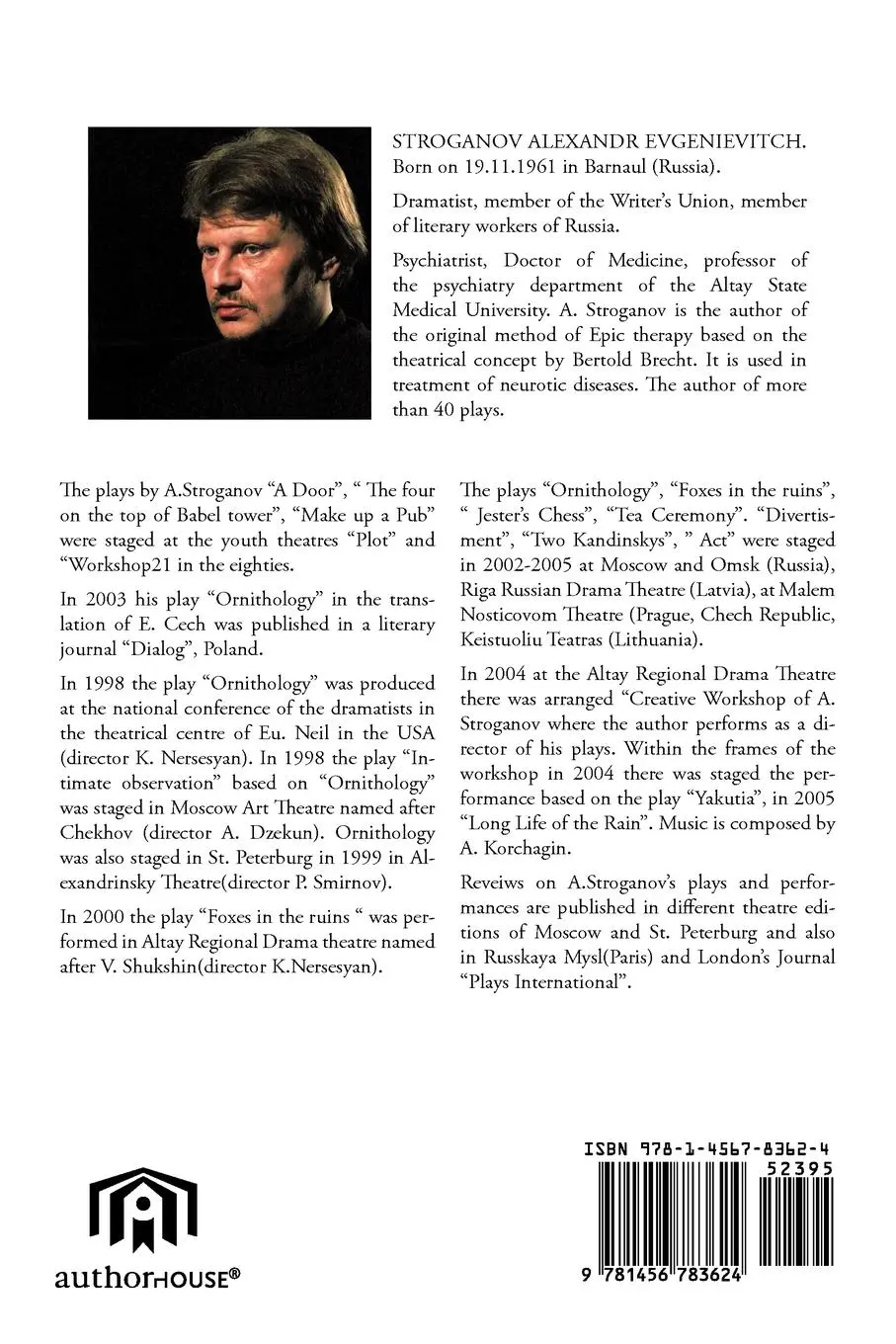 Rückseite: 9781456783624 | Selected Plays | Translations from Russian Into English | Stroganov