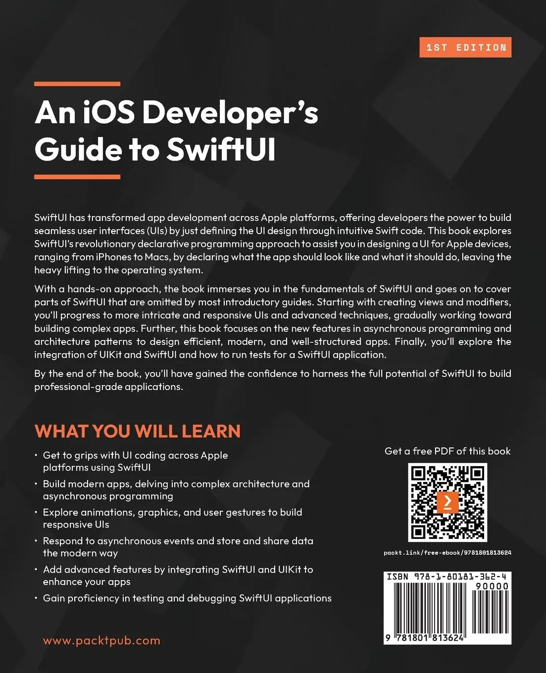 Rückseite: 9781801813624 | An iOS Developer's Guide to SwiftUI | Michele Fadda | Taschenbuch