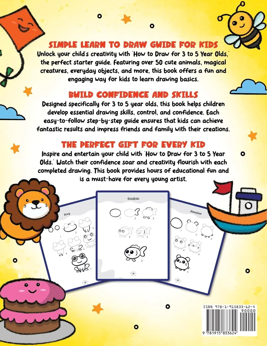 Rückseite: 9781915833624 | How to Draw for 3-5 Year Olds | Anna Robin | Taschenbuch | Englisch
