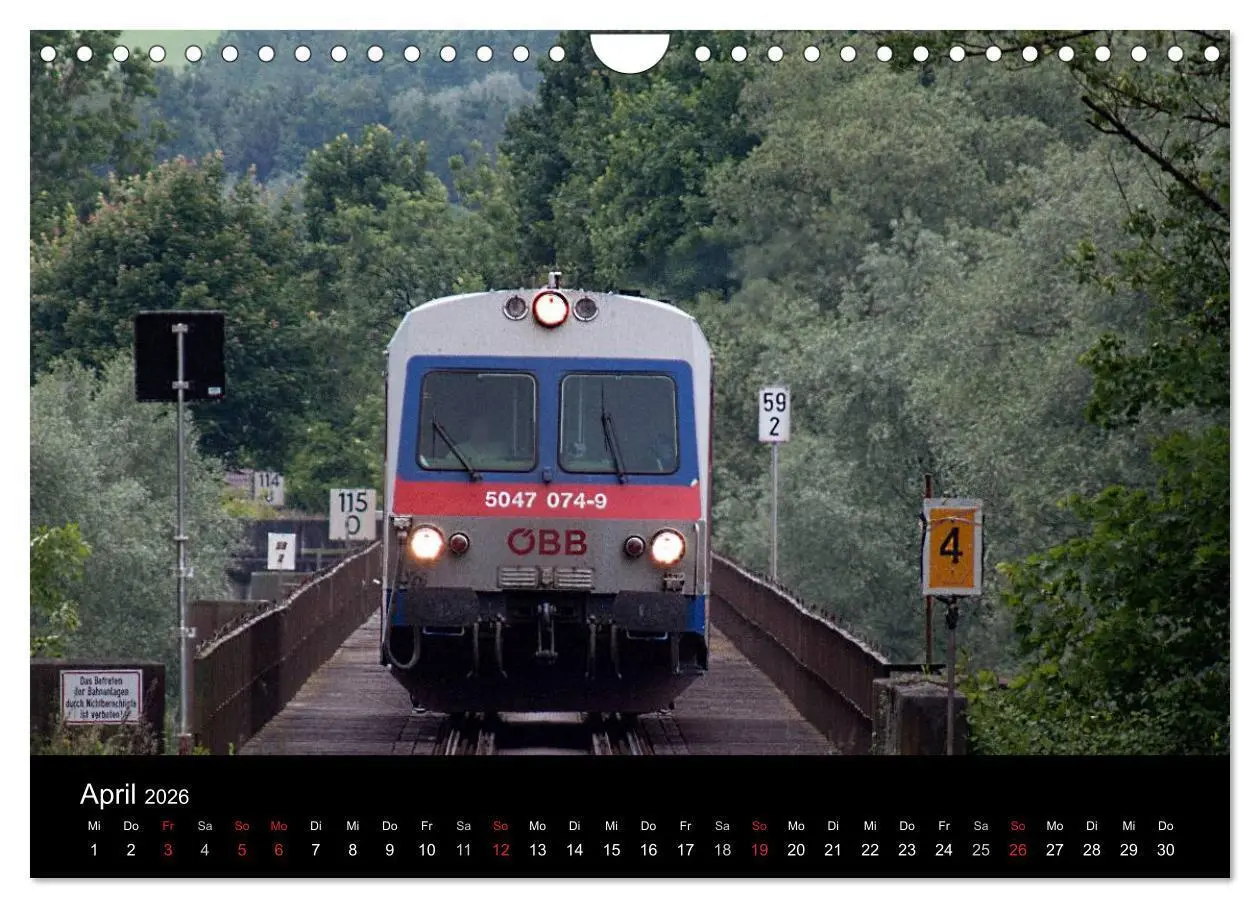 Bild: 9783516043624 | Mit der Bahn durch die Alpen (Wandkalender 2026 DIN A4 quer),...